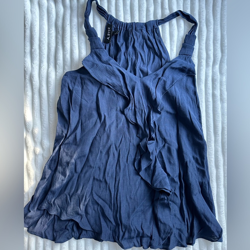 A.Byer Navy Tank Top